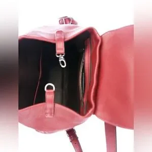 Oxblood leather Giorgio Armani Backpack with brushed silver-tone hardware Giorgio Armani | Bags | Oxblood Leather Giorgio Armani  main image 3
